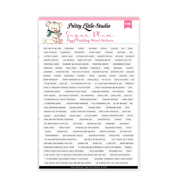 Stickers | Figgy Pudding | White