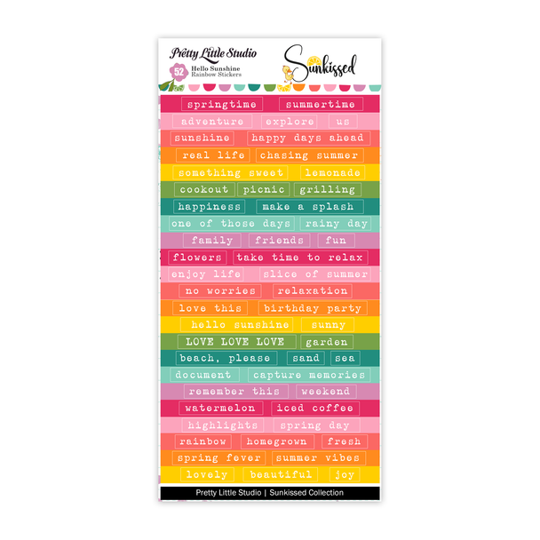 Stickers | Hello Sunshine Word | Rainbow 
