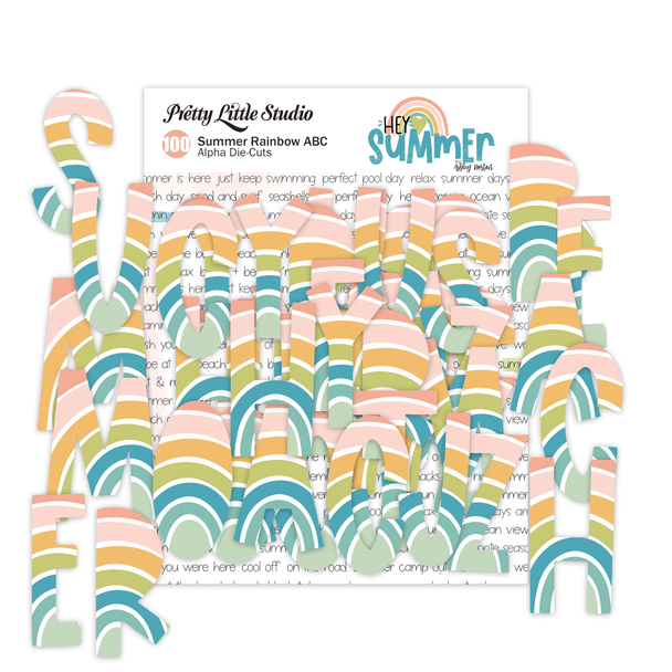 Die-Cuts | Summer Rainbow Alphas