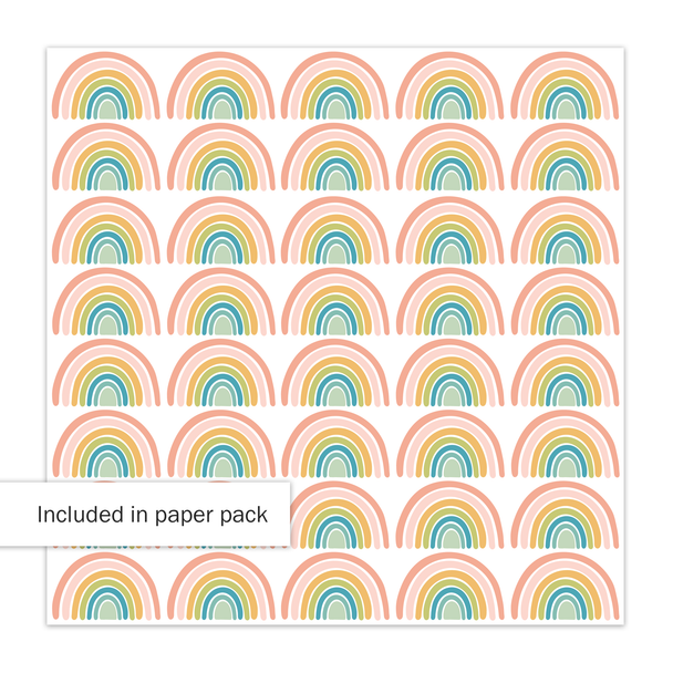 Paper | Rainbow Bright |  8x8