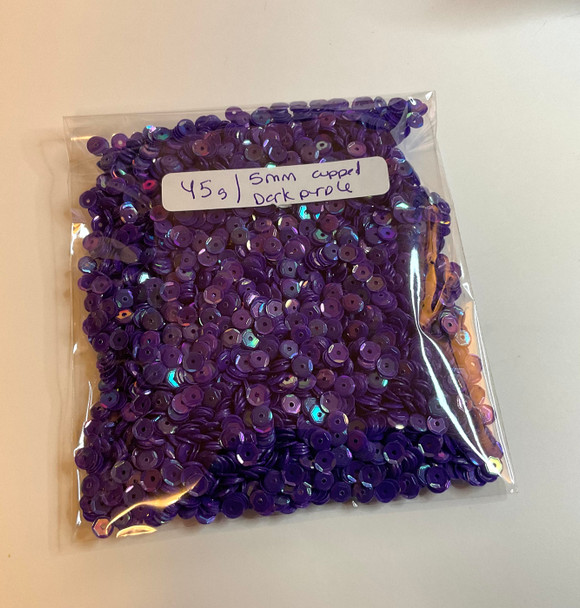 Bulk Sequins | Dark Purple (45 g)