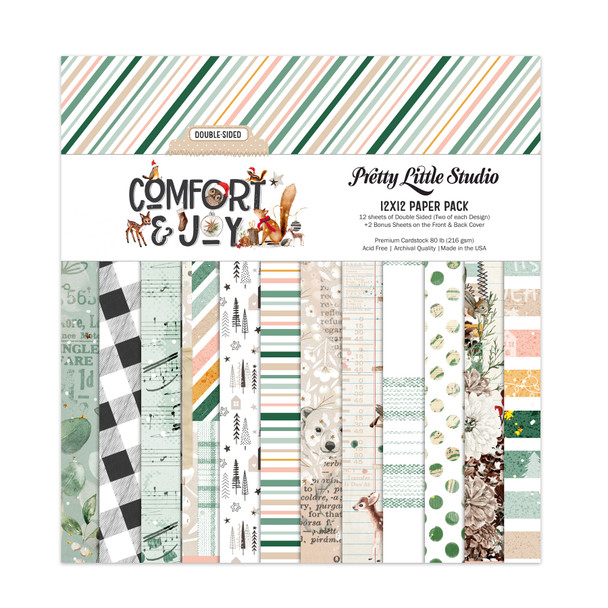 Paper Pack | Comfort & Joy 12x12 Double Sided (12 sheets)