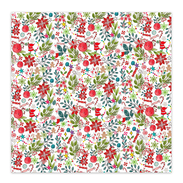Paper | Poinsettia 12x12 (Single Sided)
