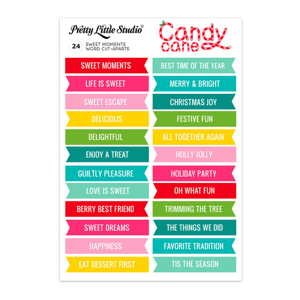 Bring extra joy to your holiday crafts with this colorful set of Christmas Word Flags! Each flag features a festive phrase or sentiment—perfect for decorating scrapbook pages, handmade cards, journals, gift tags, and more. These cheerful word flags are easy to cut and ready to add a festive flair to all your Christmas paper crafts.