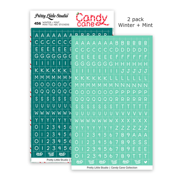 Add a fresh, modern touch to your projects with these alphabet tile stickers—perfect for titles, captions, labels, and decorative accents in scrapbooking, journaling, card making, and more. This set features two soothing colorways: Jade and Mint, both with crisp white letters, offering a clean and versatile look that pairs beautifully with a wide range of styles.