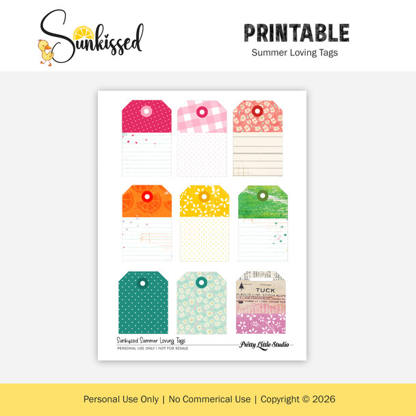 Printable | Summer Loving Tags