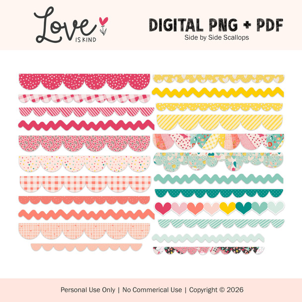 Digital | Side By Side Scallops