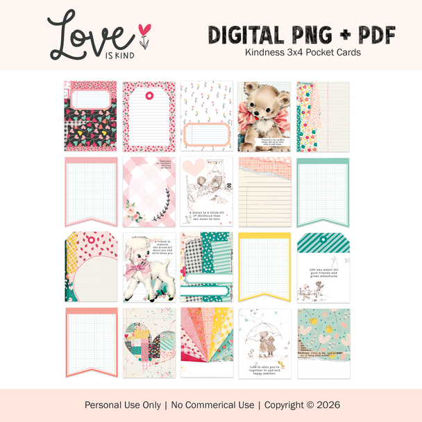 Digital | Kindness 3x4 Pocket Cards