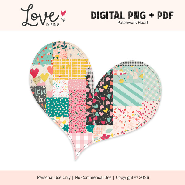 Digital | Patchwork Heart