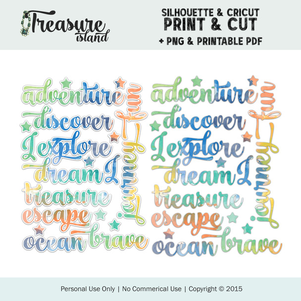 Digital + Print & Cut | Discover Words