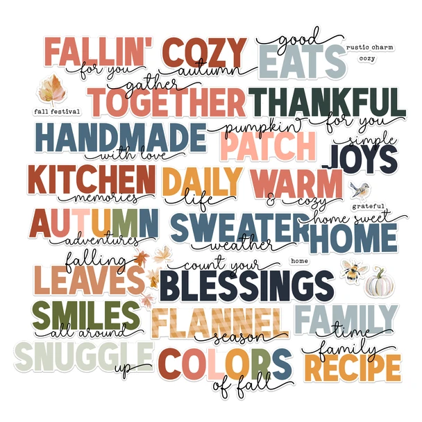 Die-Cuts  | Sweater Weather Word Titles 6x12