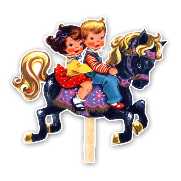 Vintage Die-Cut | Carol and Charlie Carousel