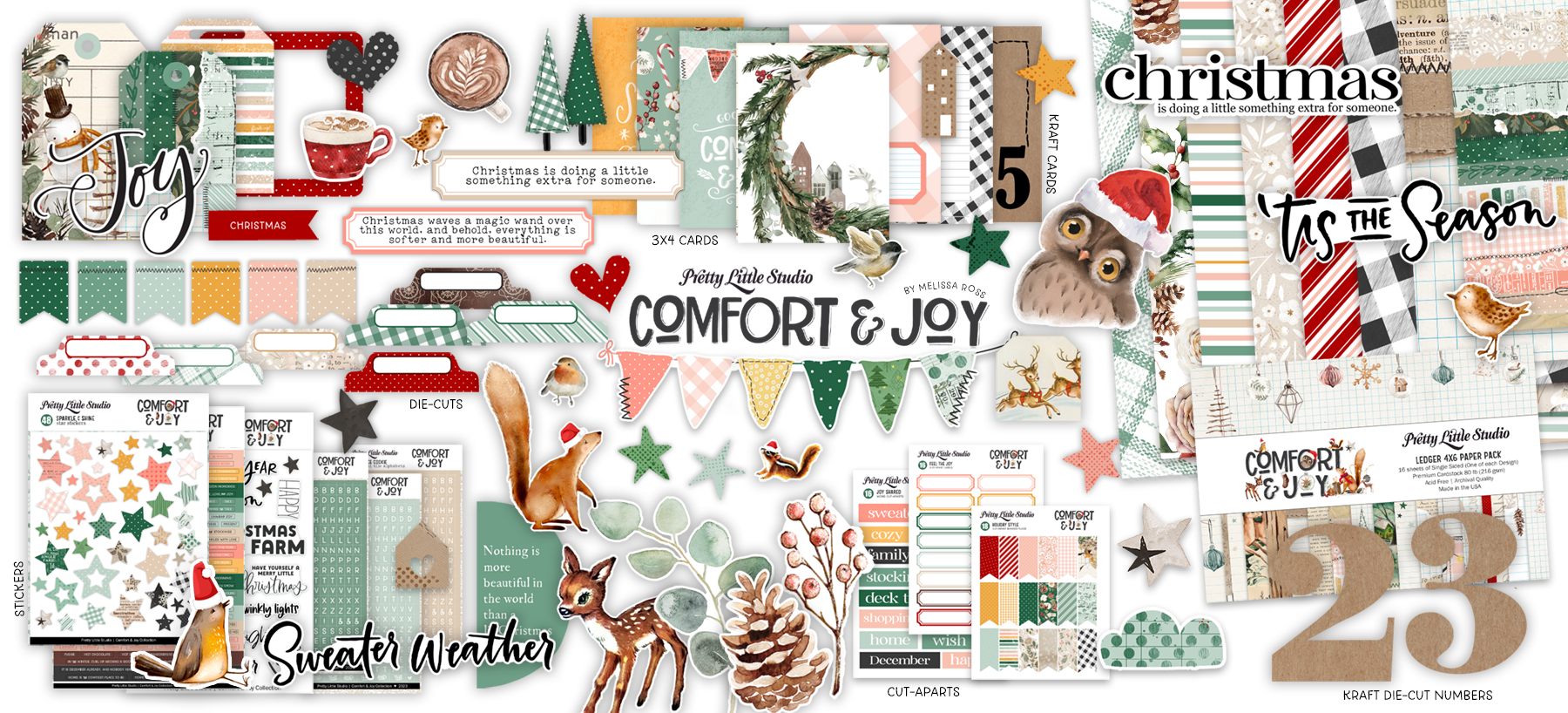 Comfort & Joy Cozy Holiday Planner Stickers