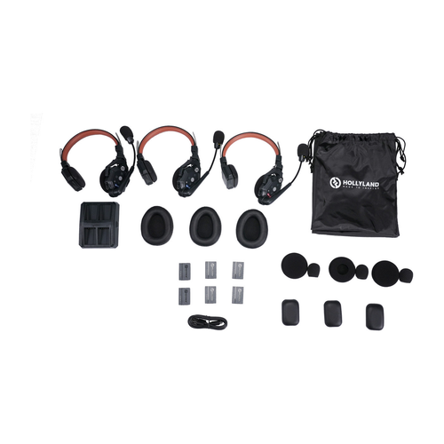 Solidcom C1 Pro-3S (3-person Noise Cancelling Headset Intercom) - Noise-Cancelling Team Communication