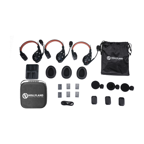 Solidcom C1 Pro-3S (3-person Noise Cancelling Headset Intercom) - Noise-Cancelling Team Communication