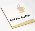 Real Wood Signs - ADA Break Room Signs
