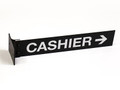 Cashier Wayfinding Signs and Office Signs