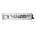 Please Clean Microwave Sign