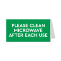 Microwave Cleaning Tent Sign