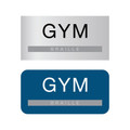 Gym Signage ADA and directional braille signs