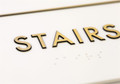 Custom Braille STAIRS Signs