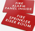 Fire Alarm ADA Signs and Sprinkler Room Signs