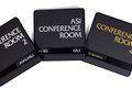 Conference Room Signs Custom with Avaialbility Slider