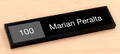 Engraved Interchangeable Nameplate with Permanent Room Number