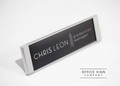 Changeable Desk Signs - Removable Inserts