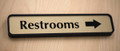 Restroom Direction Signs