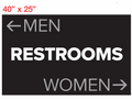 Large Bathroom signs for Office and Business Signs