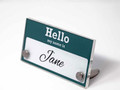 Clear Acrylic Desk Signs with Full Color Insert (Not Glass)