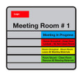 Sliding In Out Office Door Signs - Availability Signs