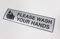 Wash Your Hands Decal