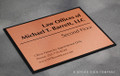 Metal Copper Law Office Signs
