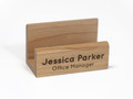 Engraved Maple Wood Business Card Holder