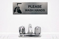 Please Wash Hands Engraved Sign