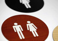Round Restroom Signs & Office Bathroom Signs