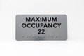 Maximum Occupancy Signs - ADA Braille, Premium Office Signs