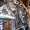 PunchGut Wall Mural at Drekker in Fargo - Custom Vinyl Mural