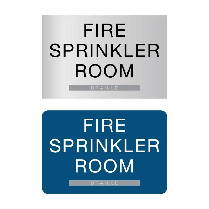 Fire Control Room Ada Sign ADA Braille Signs | Fire & Sprinkler signs