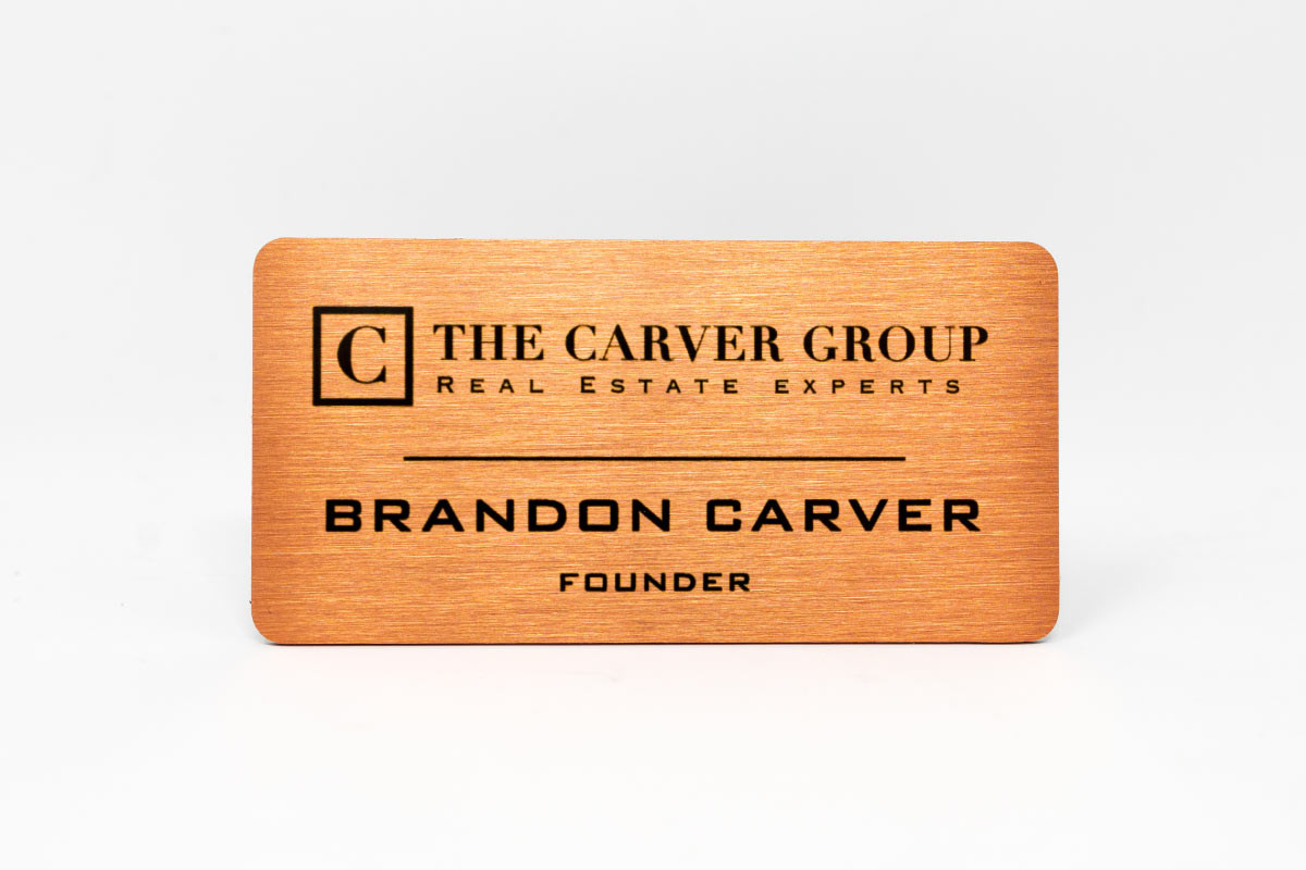 Metal Name Tags & Name Badges by Office Sign Company