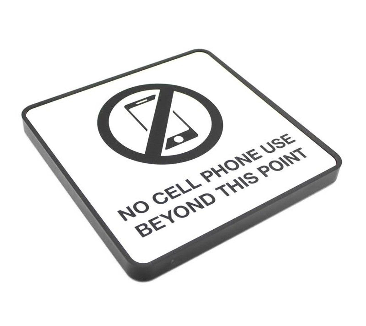 no cell phone beyond this point sign