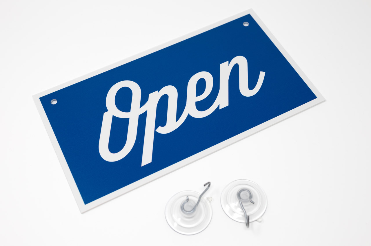 Open Closed Signs in Full Color | Open Closed Signs