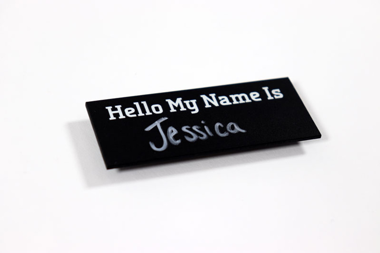 Blackboard Name Tags  Writable Name Badges