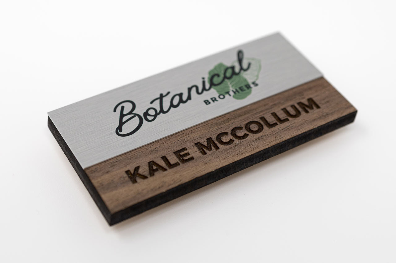 Wooden Name Badges  Custom Designed & Manufactured