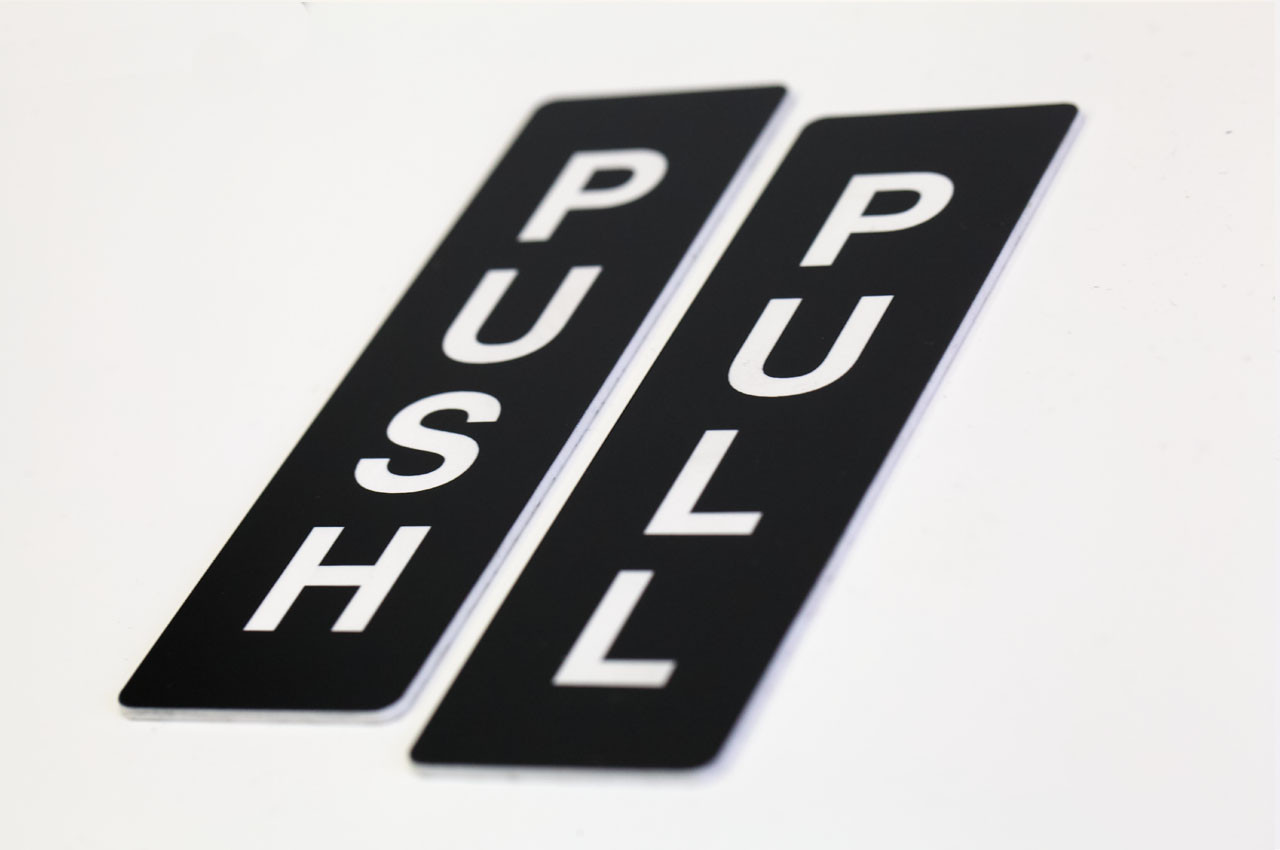 push door sign printable
