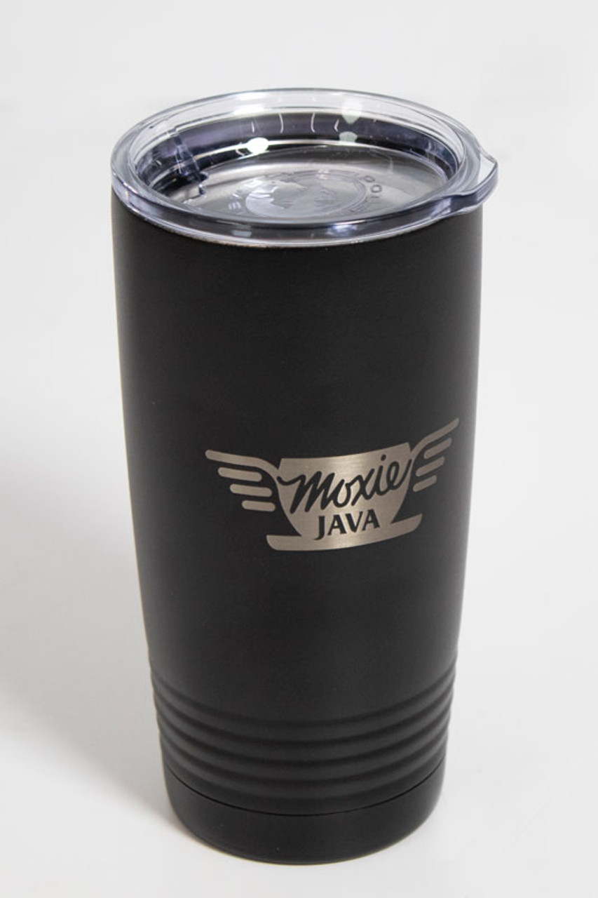 Custom Engraved Rocky Mountain Roastery Logo Travel Mugs