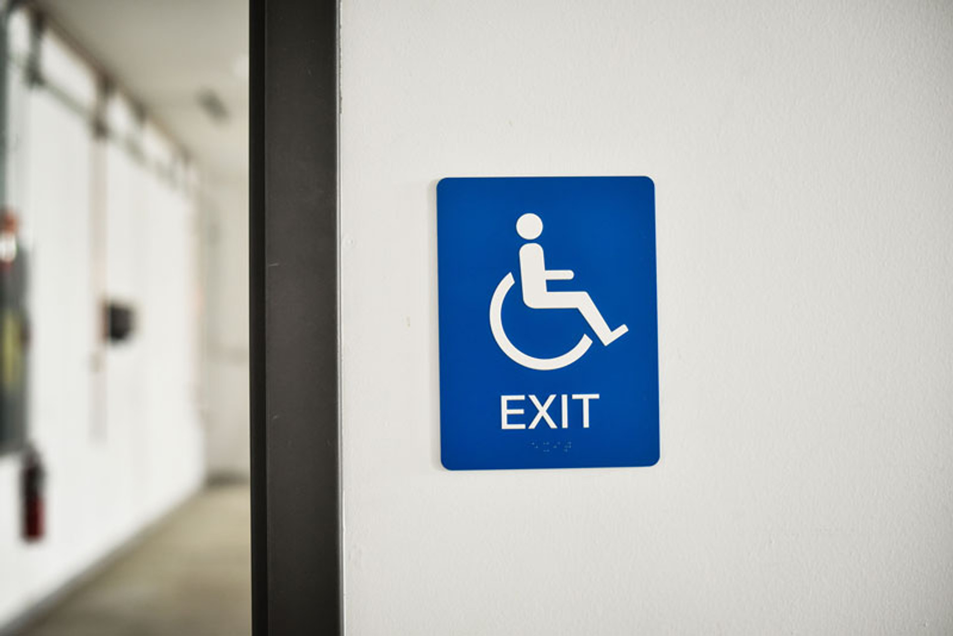 ADA Compliant Handicap Accessible Exit Signs | Braille Exit Signs