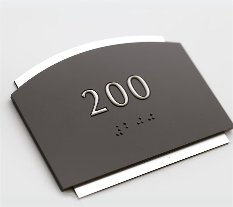 Premium Wood Room Number Signs | ADA Braille Office Sign